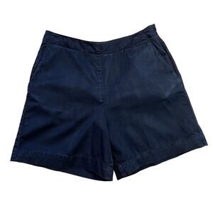 Talbots Womens Shorts Petites Size 12P Black 100% Cotton, Golf